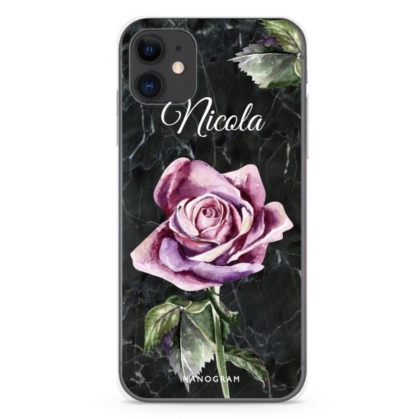 Black Marble Rose iPhone 11 Ultra Clear Case For Discount