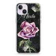 Black Marble Rose iPhone 14 MagSafe Compatible Ultra Clear Case For Discount