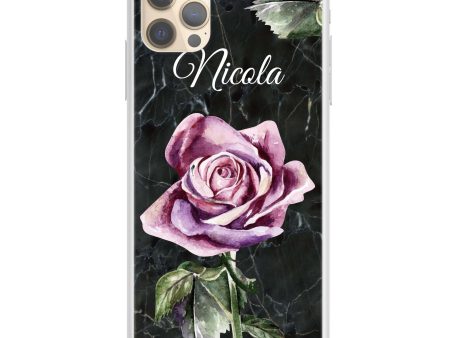 Black Marble Rose iPhone 12 Pro Max Ultra Clear Case Supply