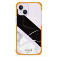 B & W Marble iPhone 14 Plus Ultra Shockproof Case Cheap