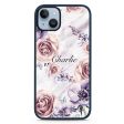 White Marble & Flower iPhone 14 Plus Impact Guard Bumper Case Cheap