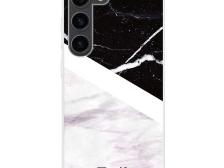 Black & White Marble Samsung Galaxy Ultra Clear Case on Sale