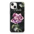 Black Marble Rose iPhone 14 MagSafe Compatible Ultra Clear Case For Discount