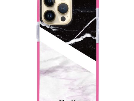 Black & White Marble iPhone 12 Pro Max Ultra Shockproof Case Sale