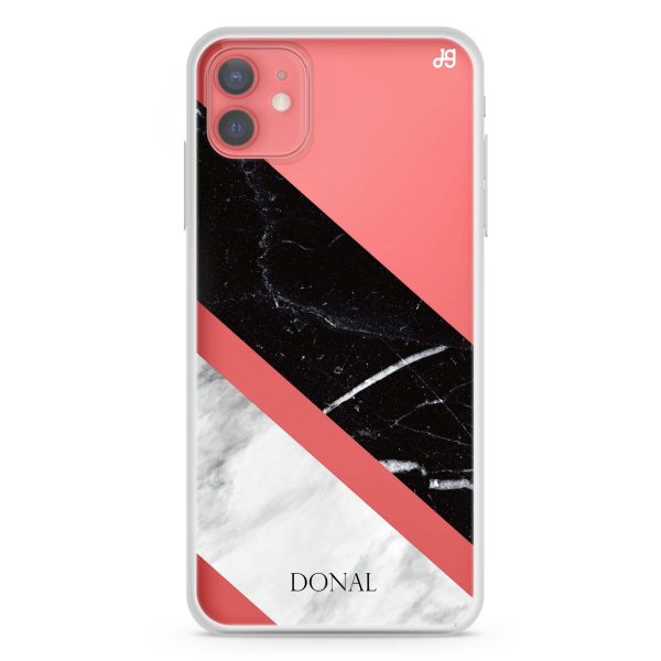 B & W Marble iPhone 12 mini Ultra Clear Case Fashion