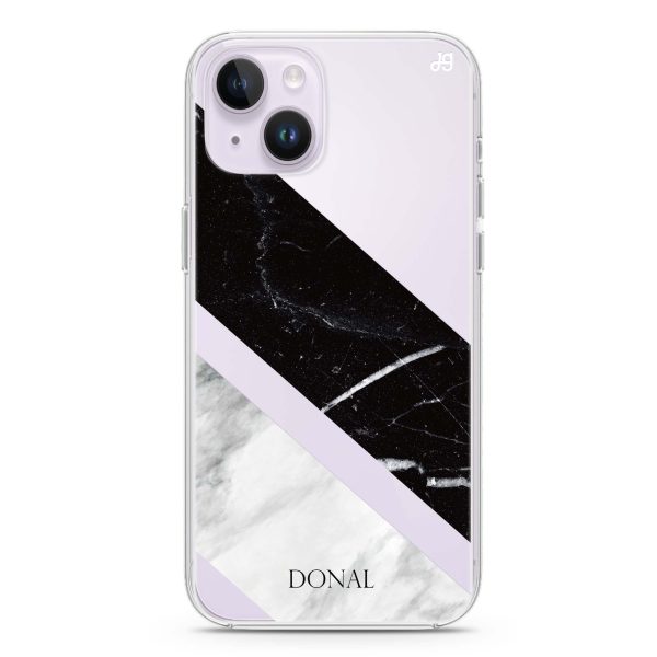 B & W Marble iPhone 14 Plus Ultra Clear Case Online Hot Sale