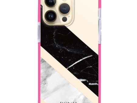 B & W Marble iPhone 12 Pro Ultra Shockproof Case on Sale