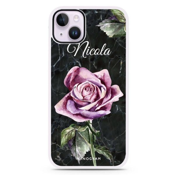 Black Marble Rose iPhone 14 Plus Impact Guard Bumper Case Supply