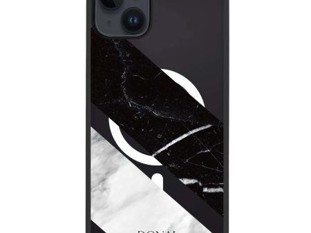 B & W Marble iPhone 14 Plus MagSafe Compatible Impact Guard Bumper Case Supply