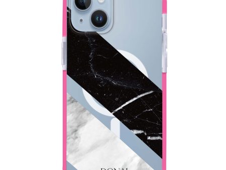 B & W Marble iPhone 12 MagSafe Compatible Ultra Shockproof Case Online