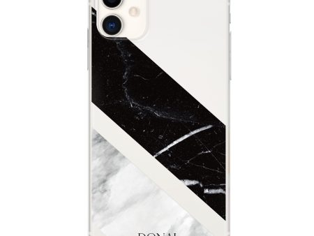 B & W Marble iPhone 11 Ultra Clear Case on Sale