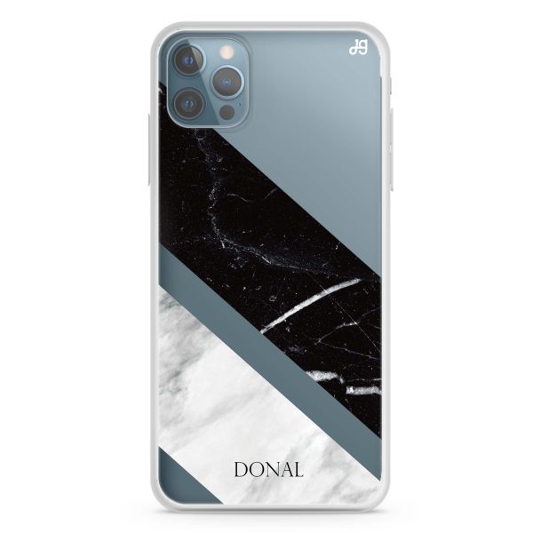 B & W Marble iPhone 12 Pro Max Ultra Clear Case Online Hot Sale