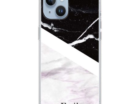 Black & White Marble iPhone 13 Mini Ultra Clear Case Fashion