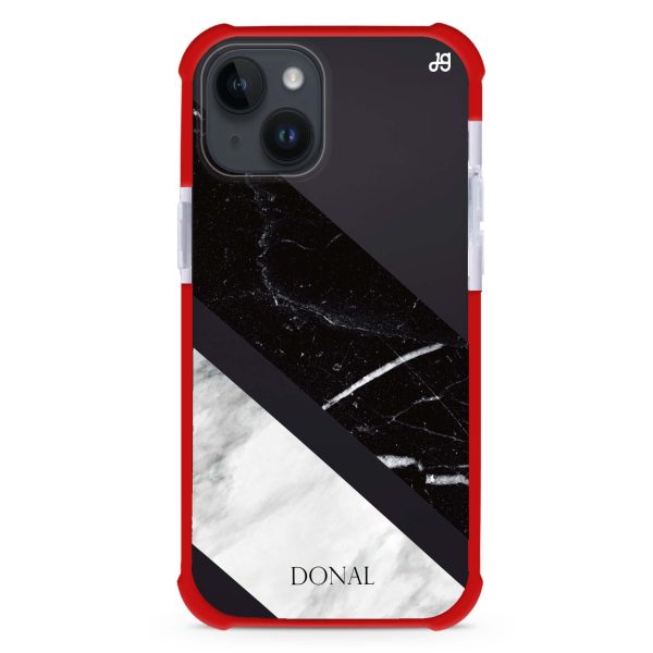 B & W Marble iPhone 12 Mini Ultra Shockproof Case Hot on Sale