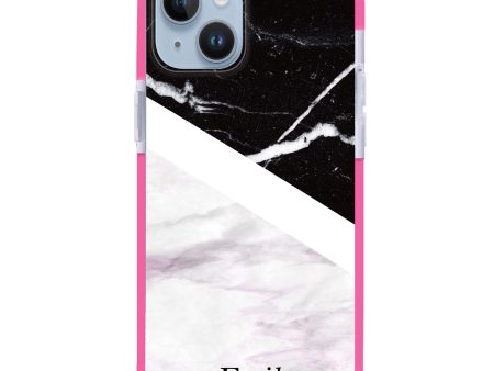 Black & White Marble iPhone 12 MagSafe Compatible Ultra Shockproof Case Online now