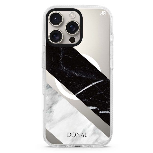 B & W Marble iPhone 14 Pro Max MagSafe Compatible Ultra Clear Case Online