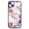 White Marble & Flower iPhone 14 Plus Impact Guard Bumper Case Cheap