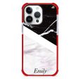 Black & White Marble iPhone 12 Pro Ultra Shockproof Case For Cheap