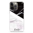 Black & White Marble iPhone 13 Pro Max Ultra Clear Case For Cheap