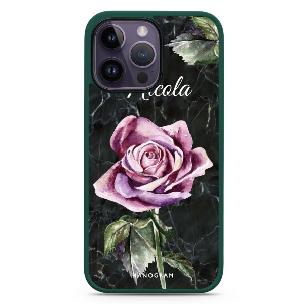 Black Marble Rose iphone 13 pro max Impact Guard Bumper Case For Cheap