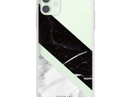 B & W Marble iPhone 12 mini Ultra Clear Case Fashion