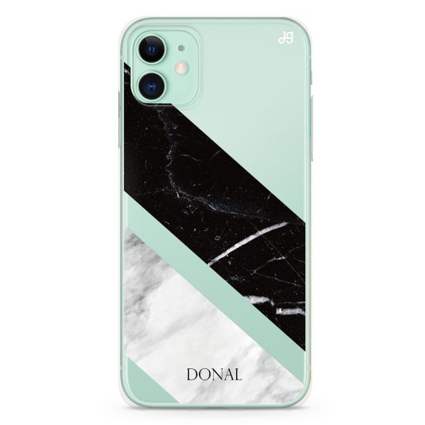 B & W Marble iPhone 11 Ultra Clear Case on Sale