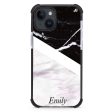 Black & White Marble iPhone 13 Mini Ultra Shockproof Case For Cheap