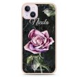 Black Marble Rose iPhone 14 Impact Guard Bumper Case For Cheap