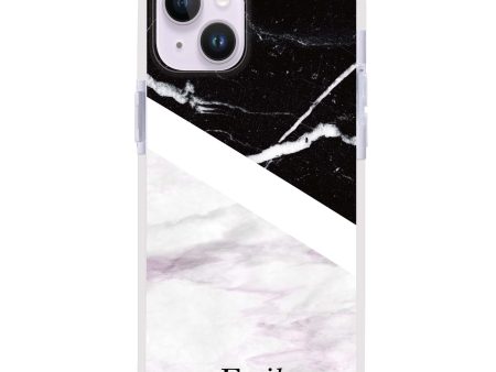 Black & White Marble iPhone 13 Mini Ultra Shockproof Case For Cheap