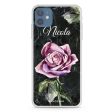 Black Marble Rose iPhone 12 mini Ultra Clear Case on Sale