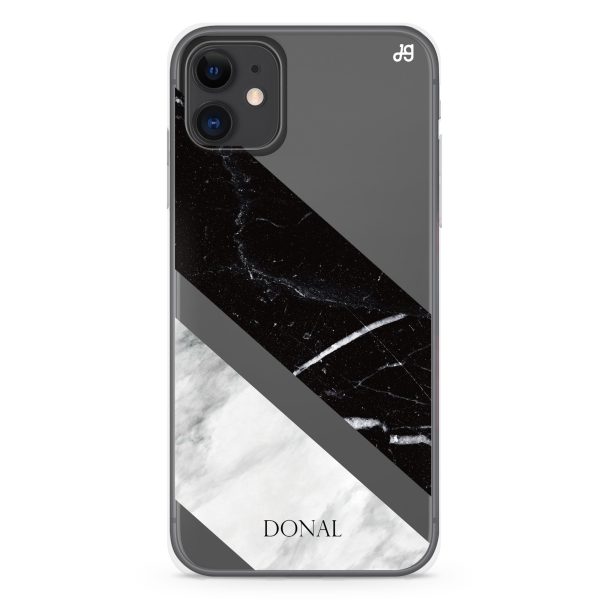 B & W Marble iPhone 11 Ultra Clear Case on Sale