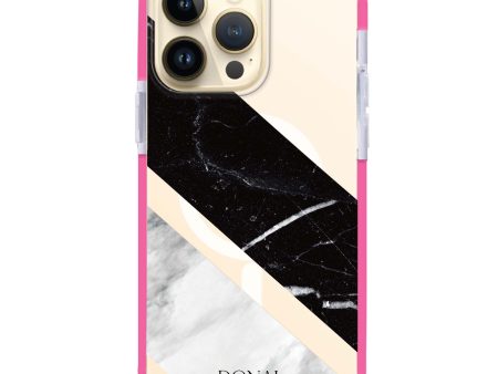 B & W Marble iPhone 12 Pro MagSafe Compatible Ultra Shockproof Case Online Sale