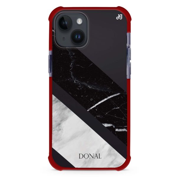 B & W Marble iPhone 12 Mini Ultra Shockproof Case Hot on Sale